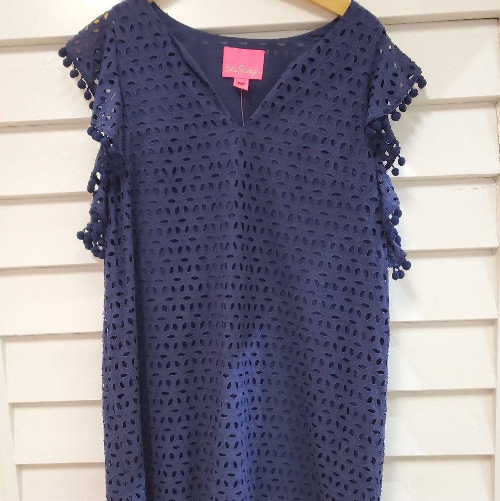 Lilly Pulitzer- Navy Adara Dress - Picture 2 of 2